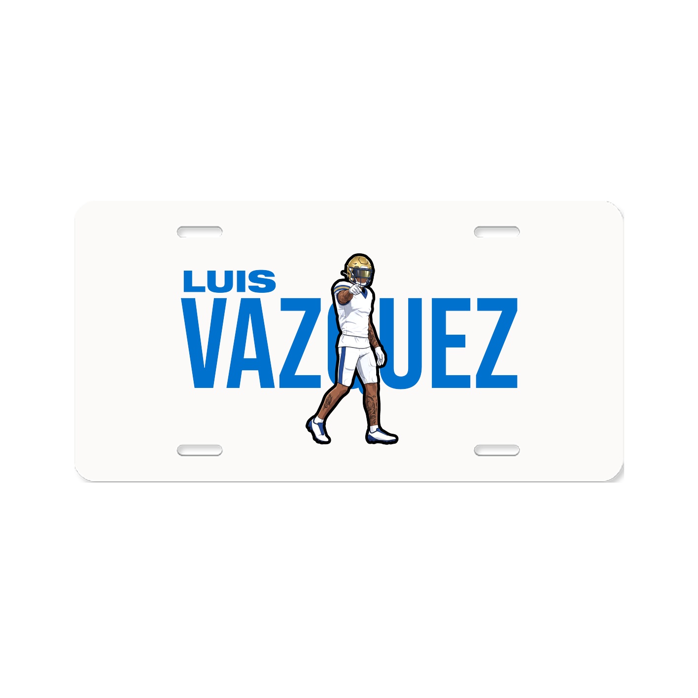 License Plate — Player Name in Classic