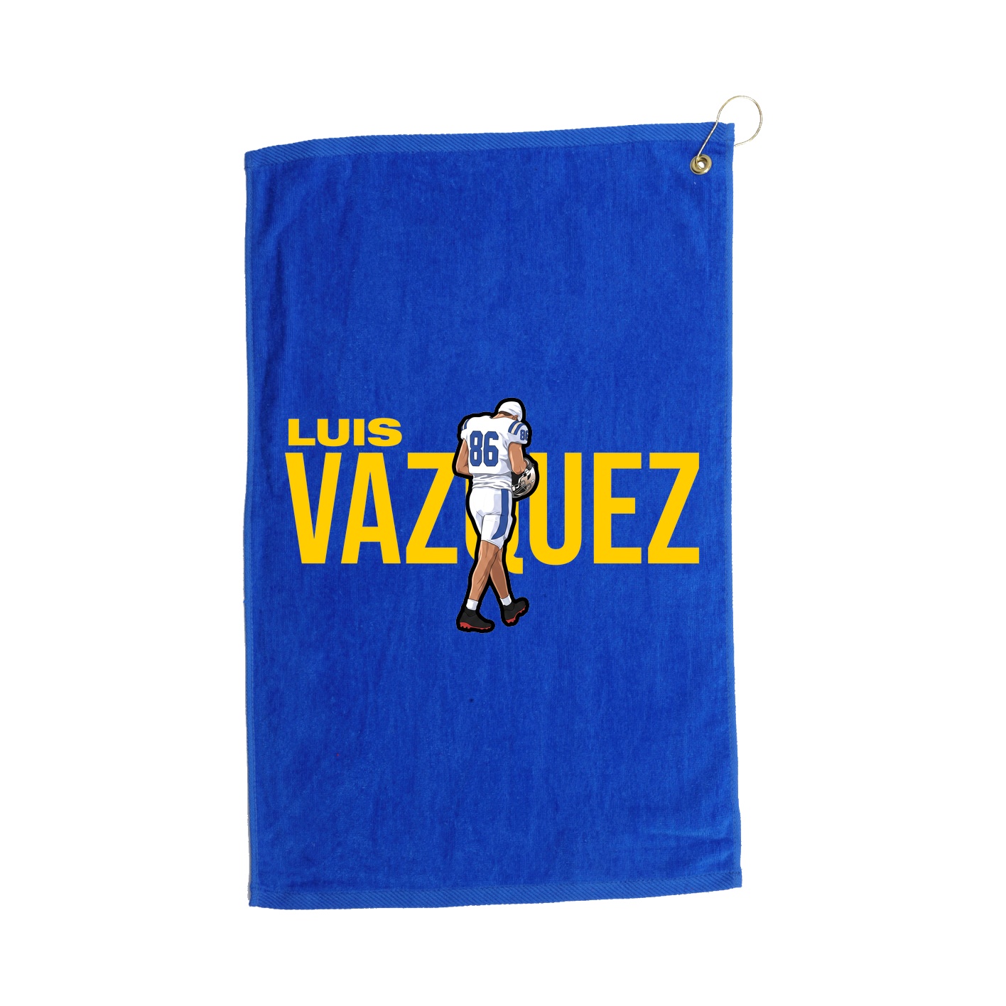 Golf Towel — Player Name in Royal