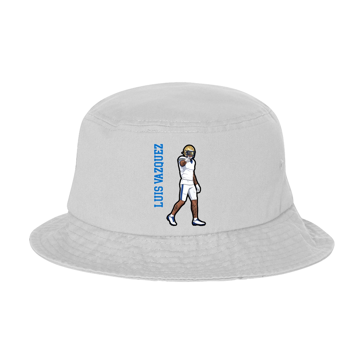 Bucket Cap — Name Vertical in White