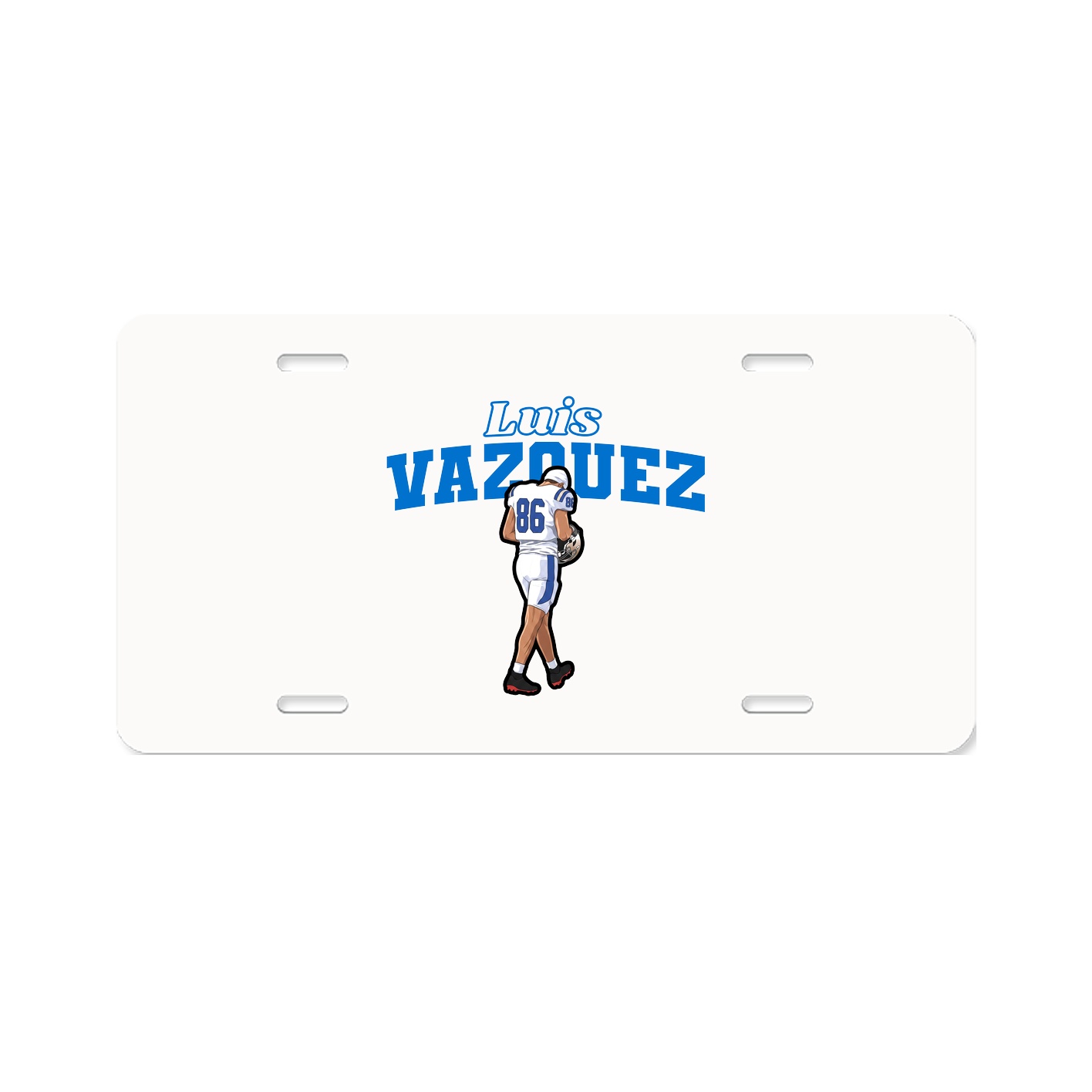 License Plate — Name Arch in Classic