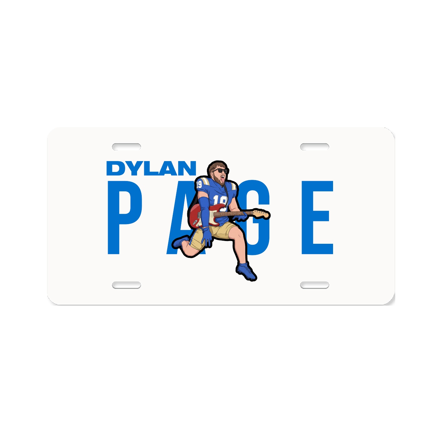 License Plate — Player Name in Classic