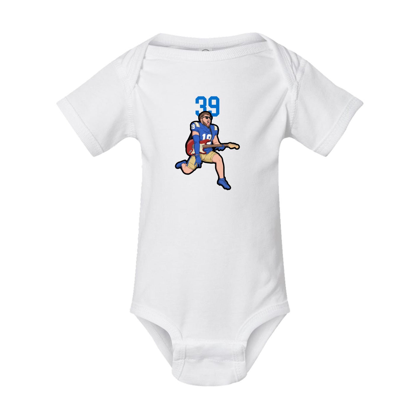 Baby Onesie — Number Top in White