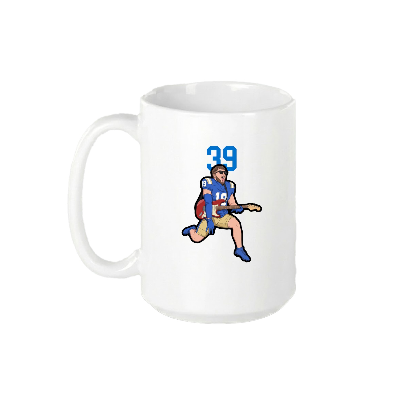 15oz Coffee Mug — Number Top in White