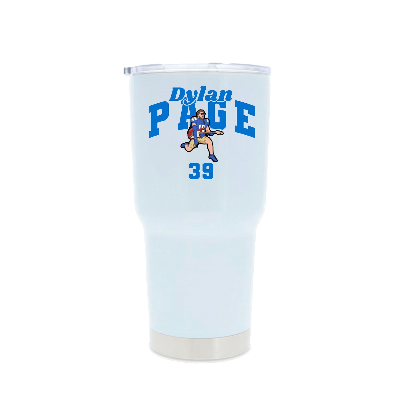 30oz Stainless Steel Tumbler — Signature Arch in White
