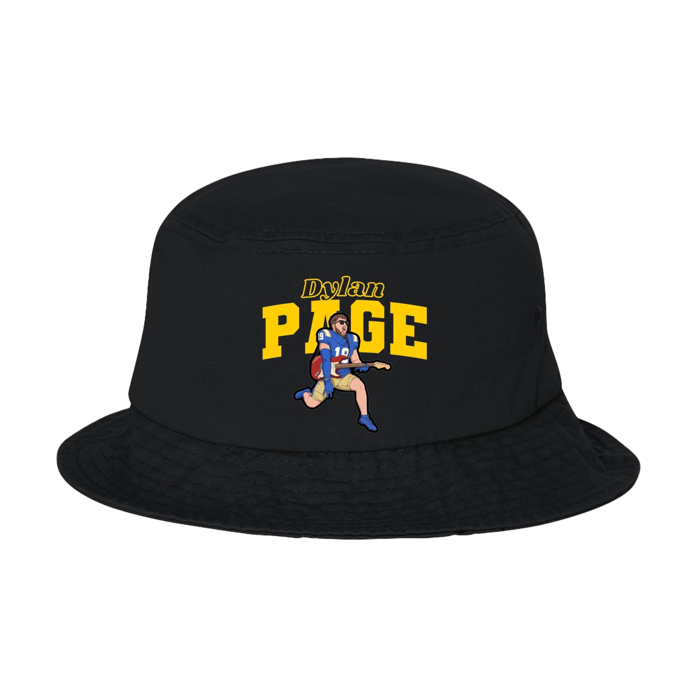 Bucket Cap — Name Arch in Black
