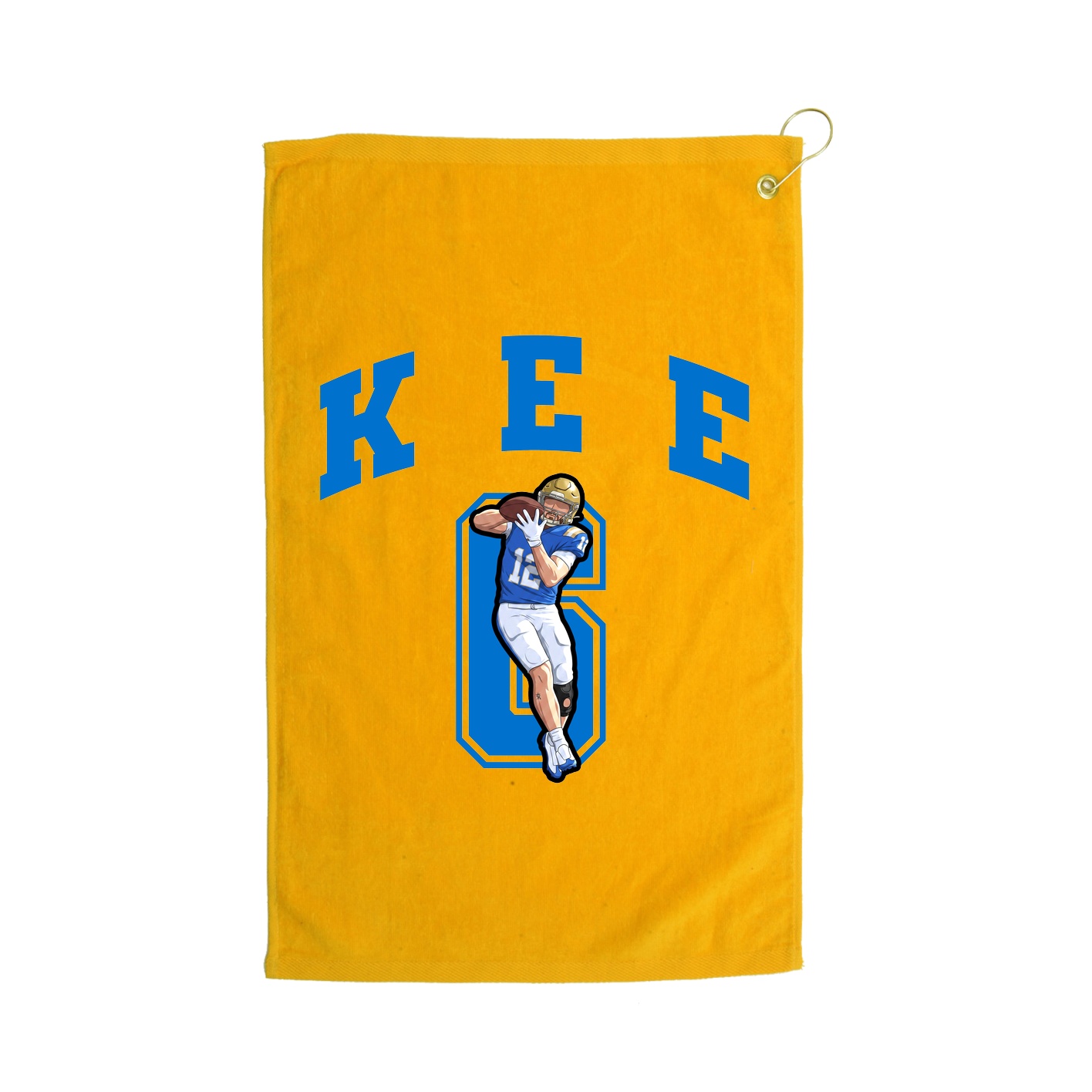 Golf Towel — Number in Gold