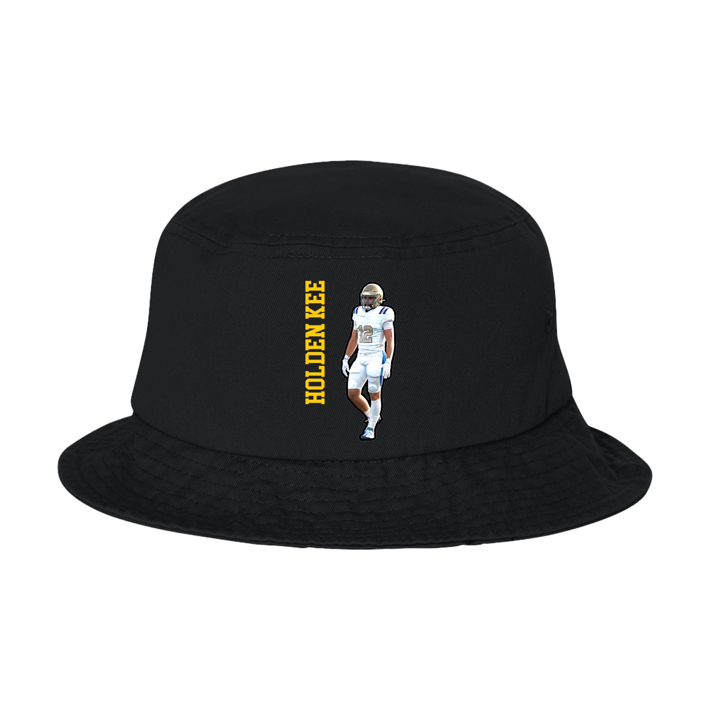 Bucket Cap — Name Vertical in Black