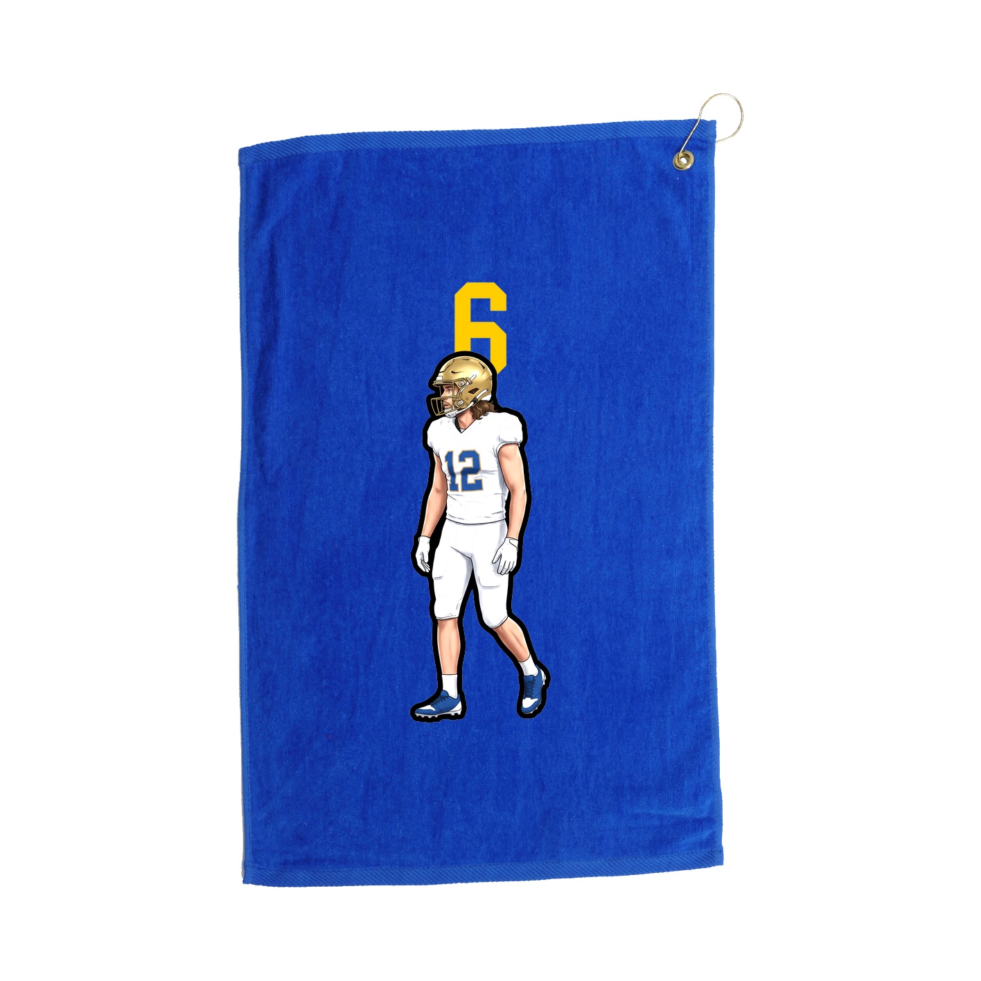 Golf Towel — Number Top in Royal