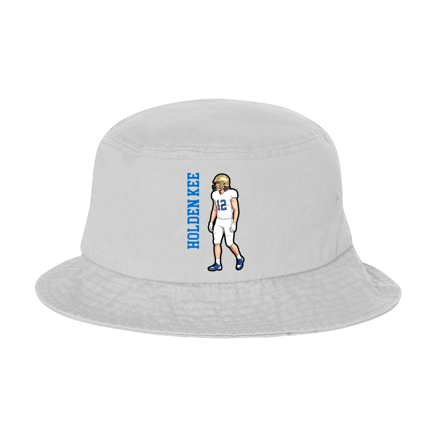 Bucket Cap — Name Vertical in White