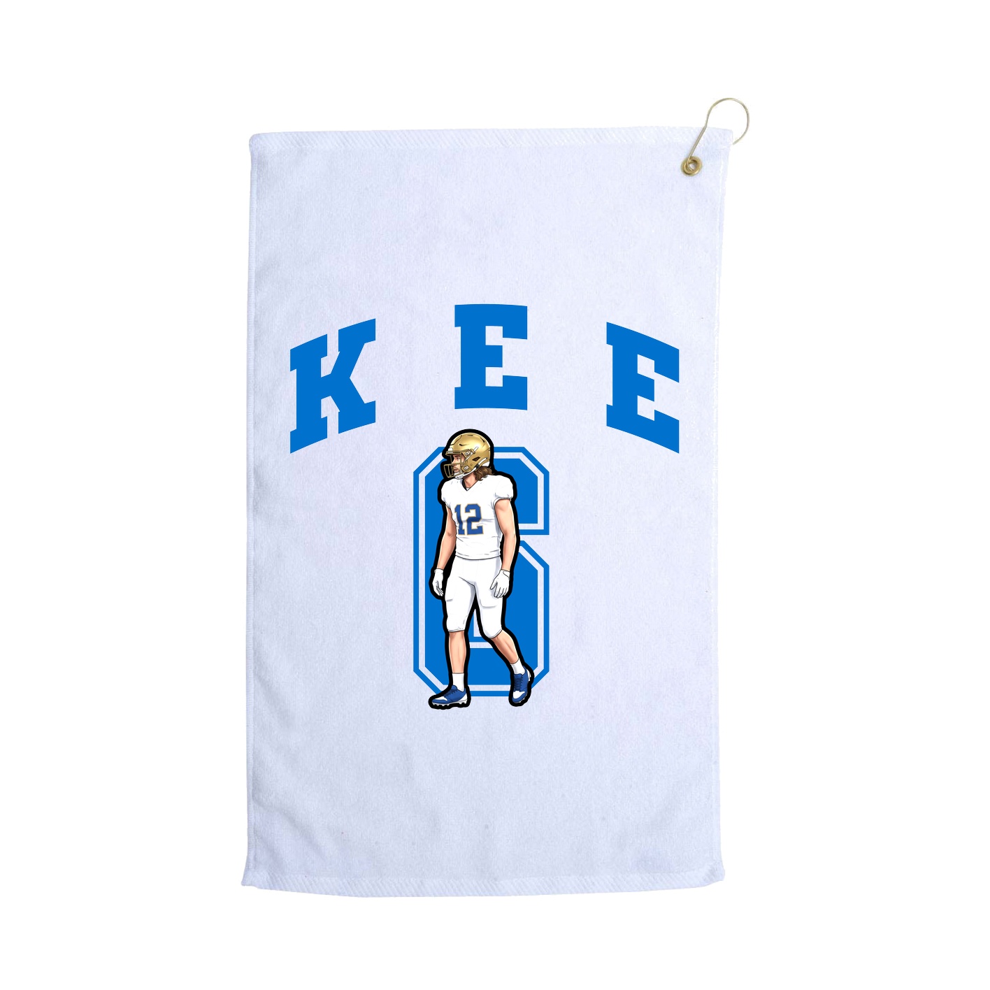Golf Towel — Number in White