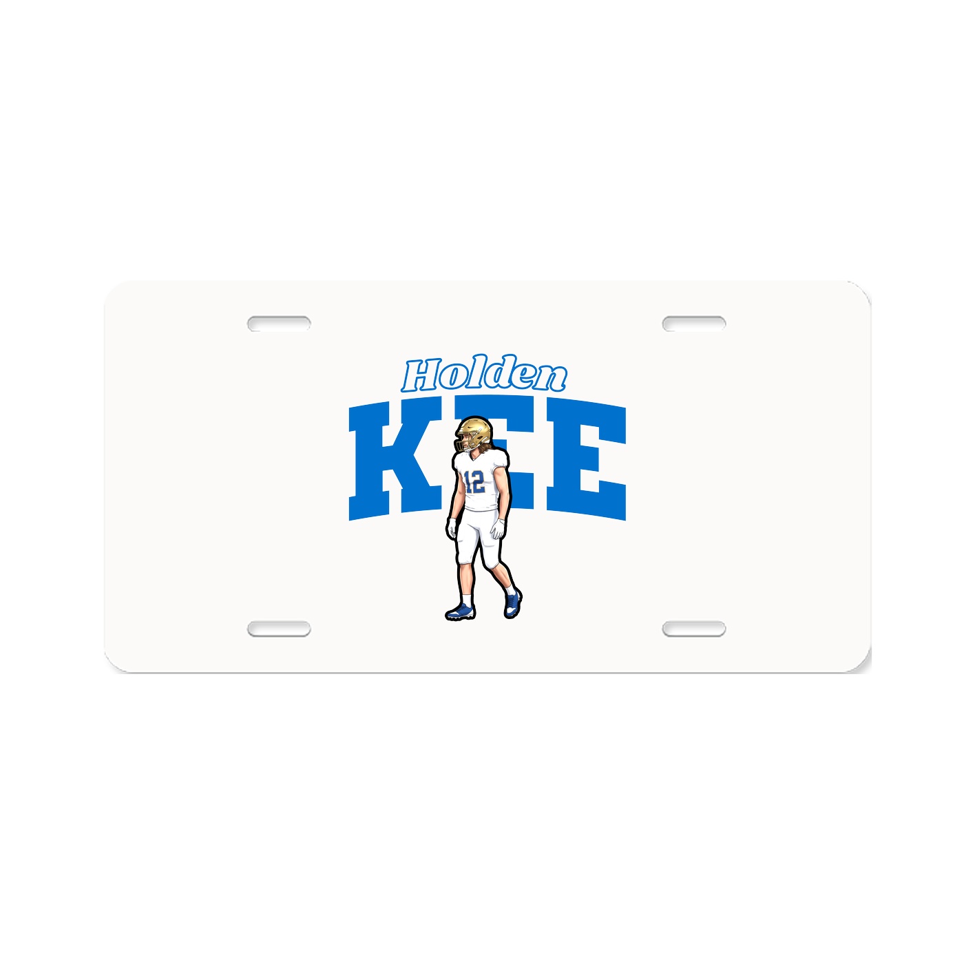 License Plate — Name Arch in Classic