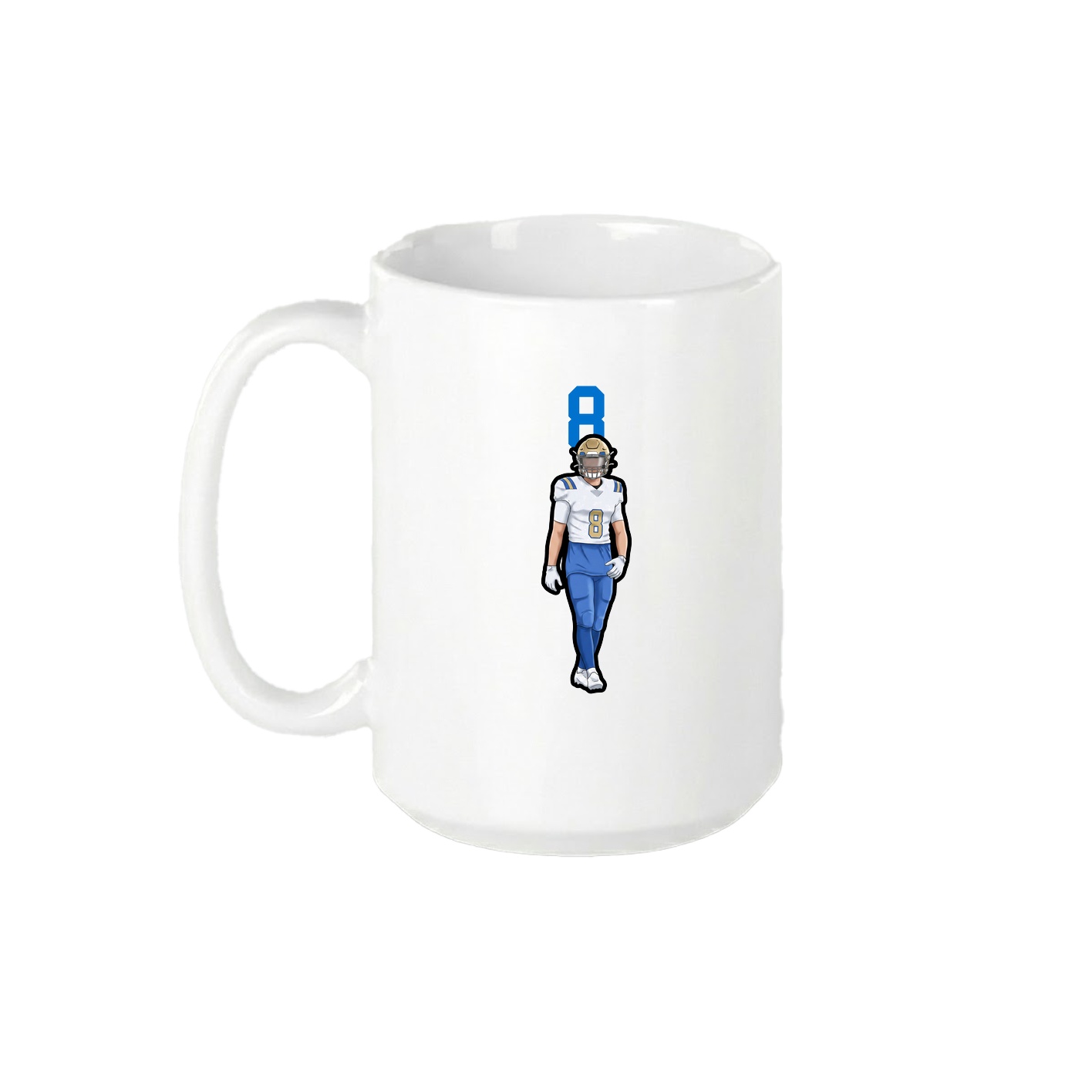 15oz Coffee Mug — Number Top in White