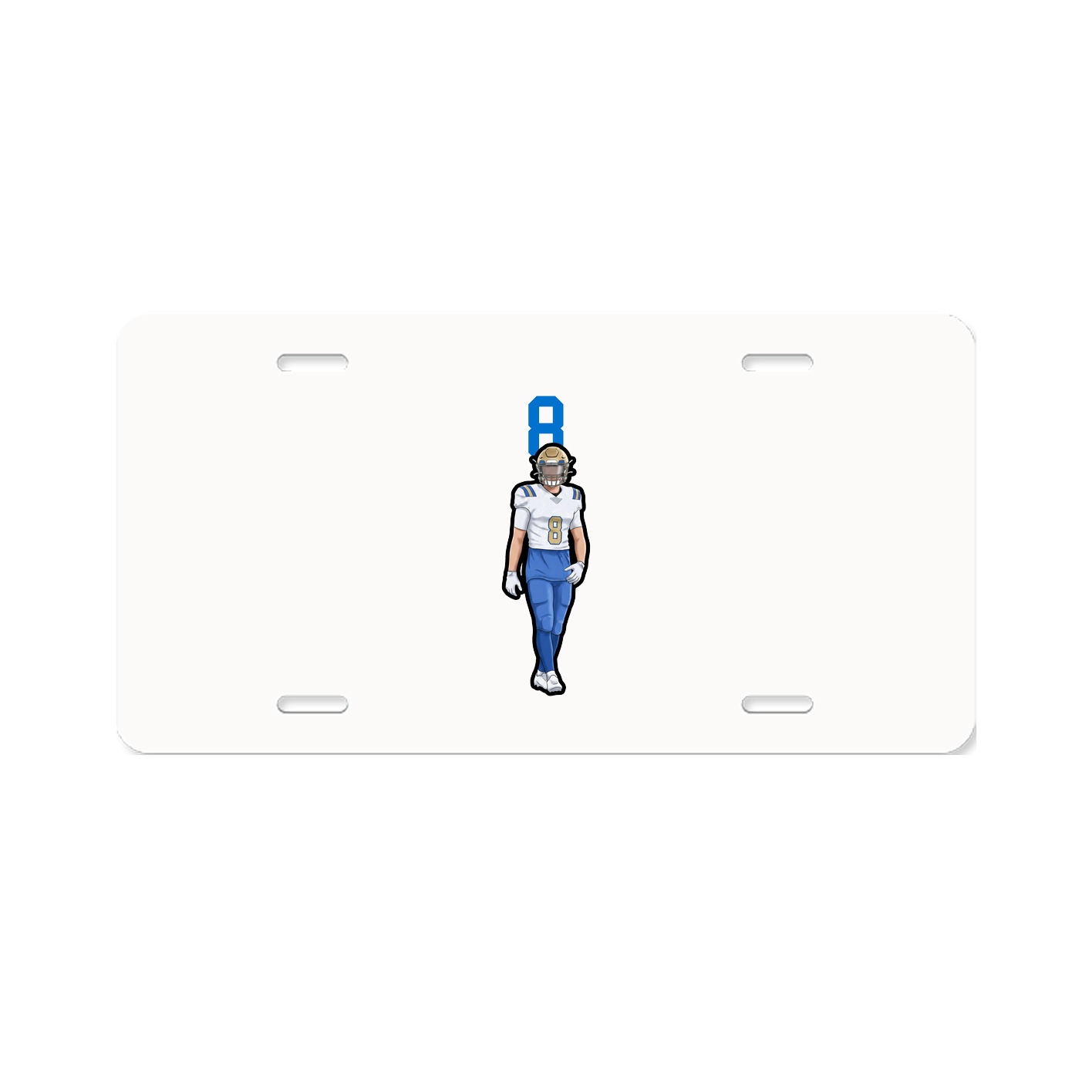 License Plate — Number Top in Classic