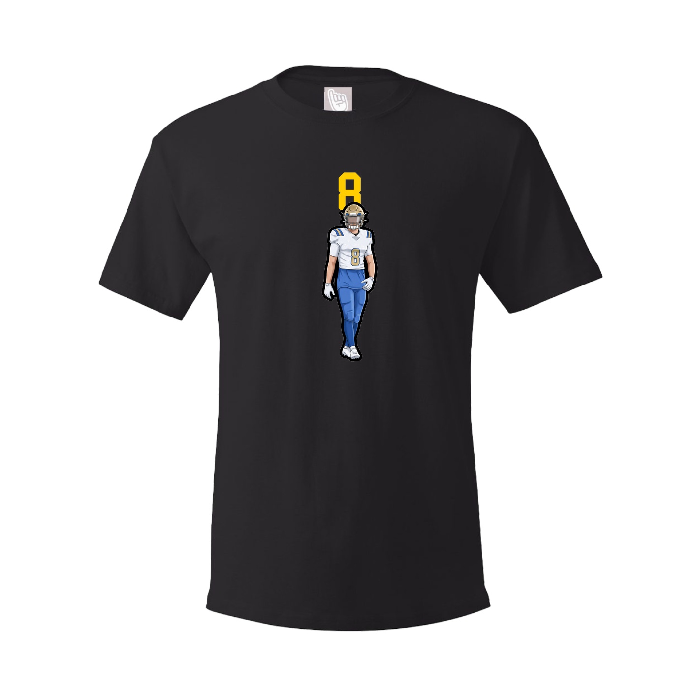 Youth Tee — Number Top in Black