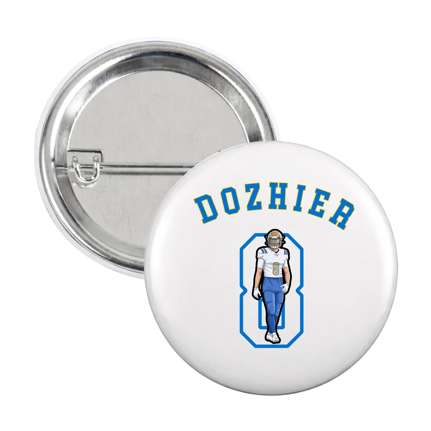 Game Day Button — Shirsey Arch in White
