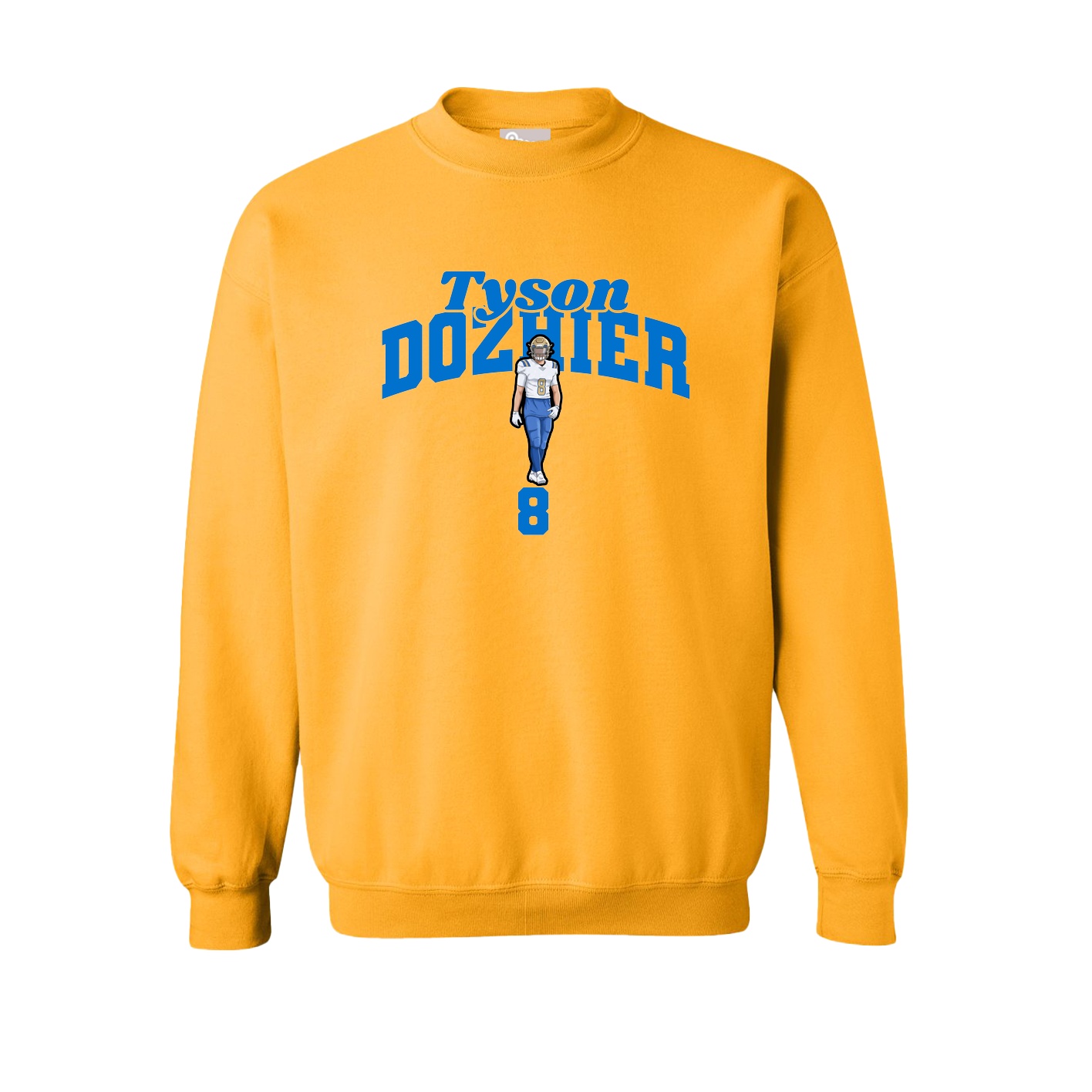 Fleece Crew — Signature Arch in Gold