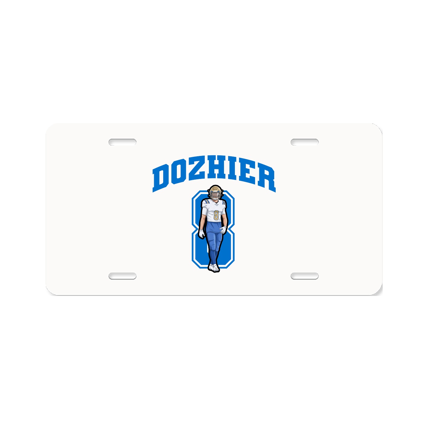 License Plate — Number in Classic