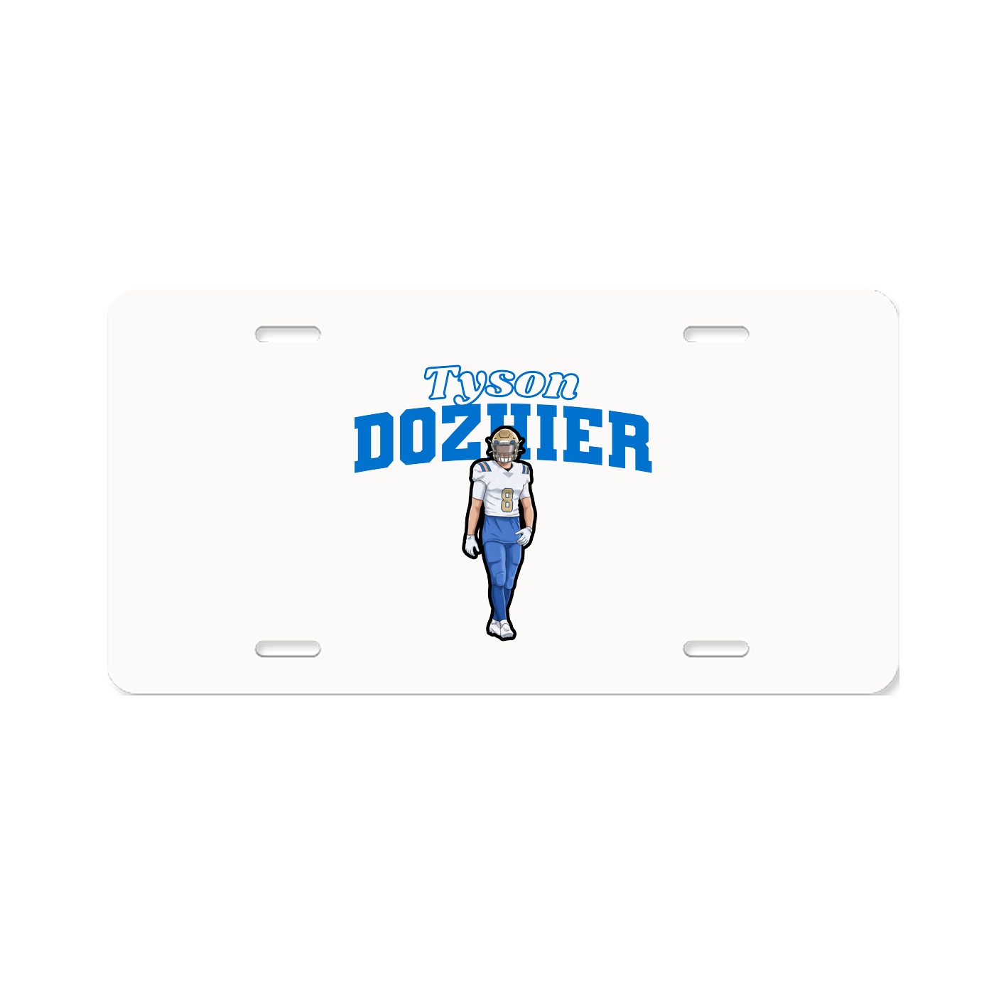 License Plate — Name Arch in Classic