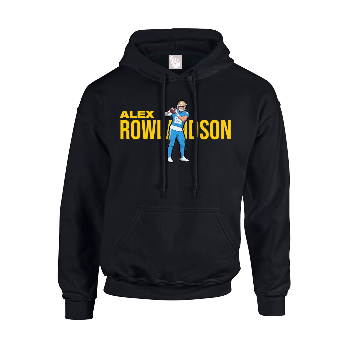 Youth Hoodie — Player Name in Black