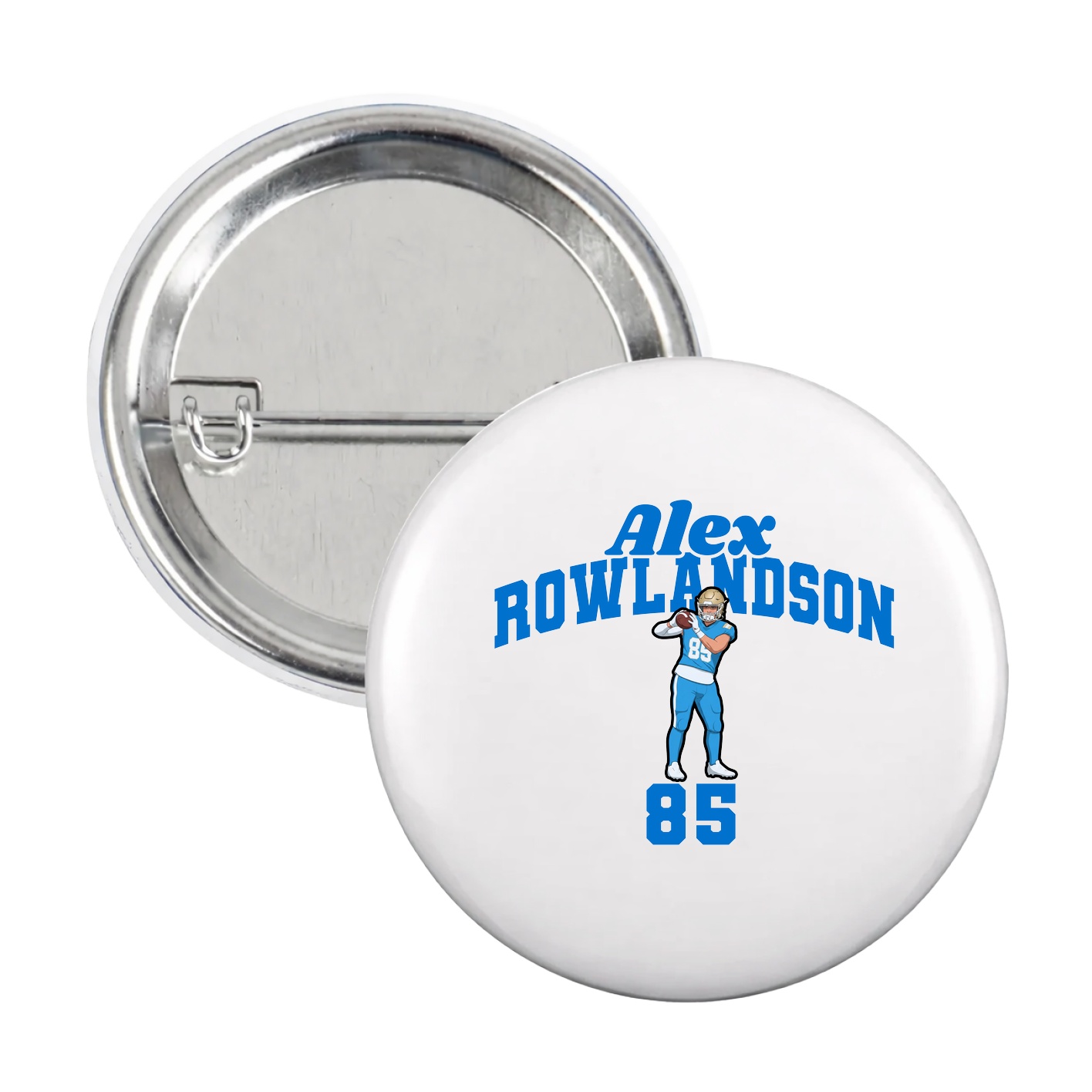 Game Day Button — Signature Arch in White