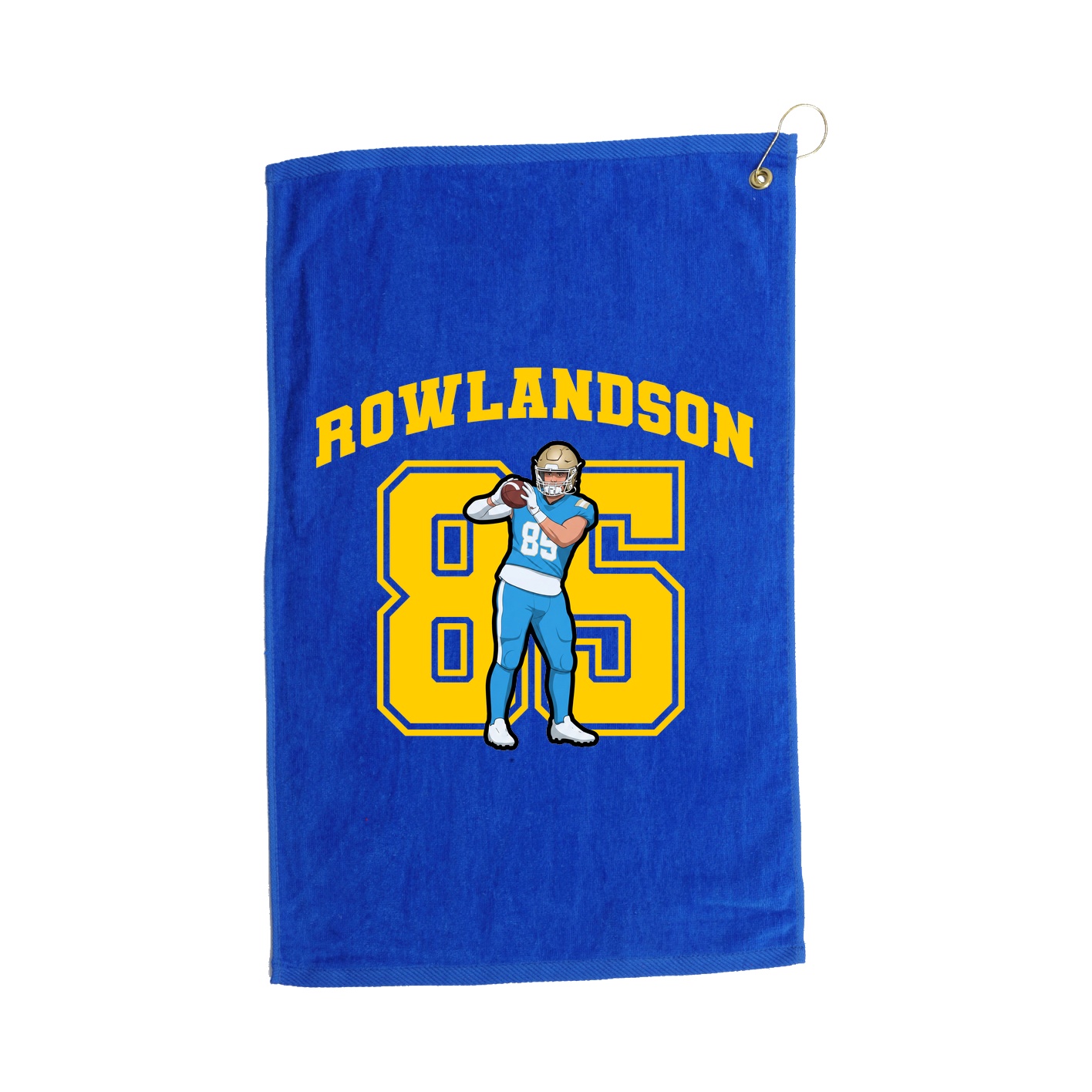 Golf Towel — Number in Royal