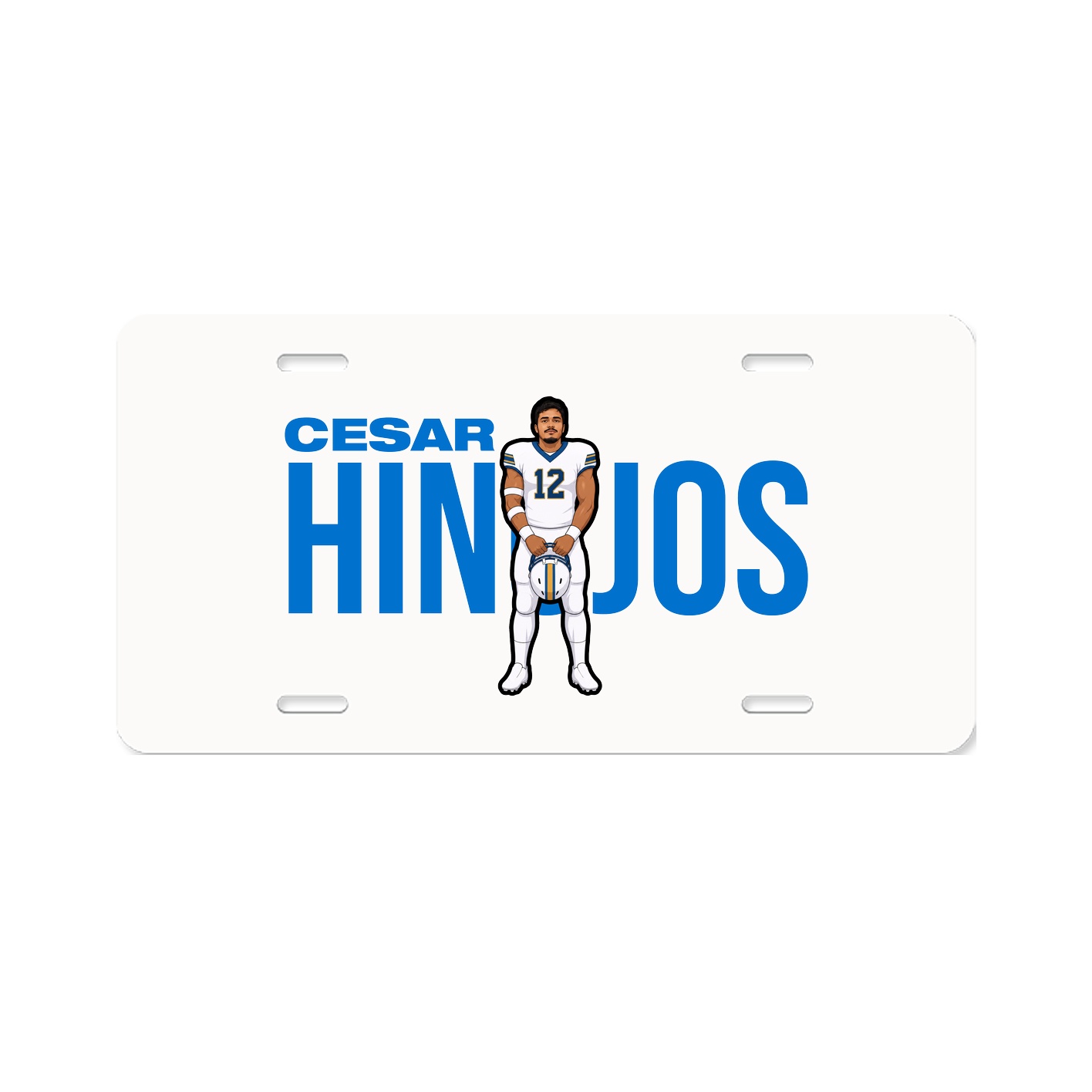 License Plate — Player Name in Classic