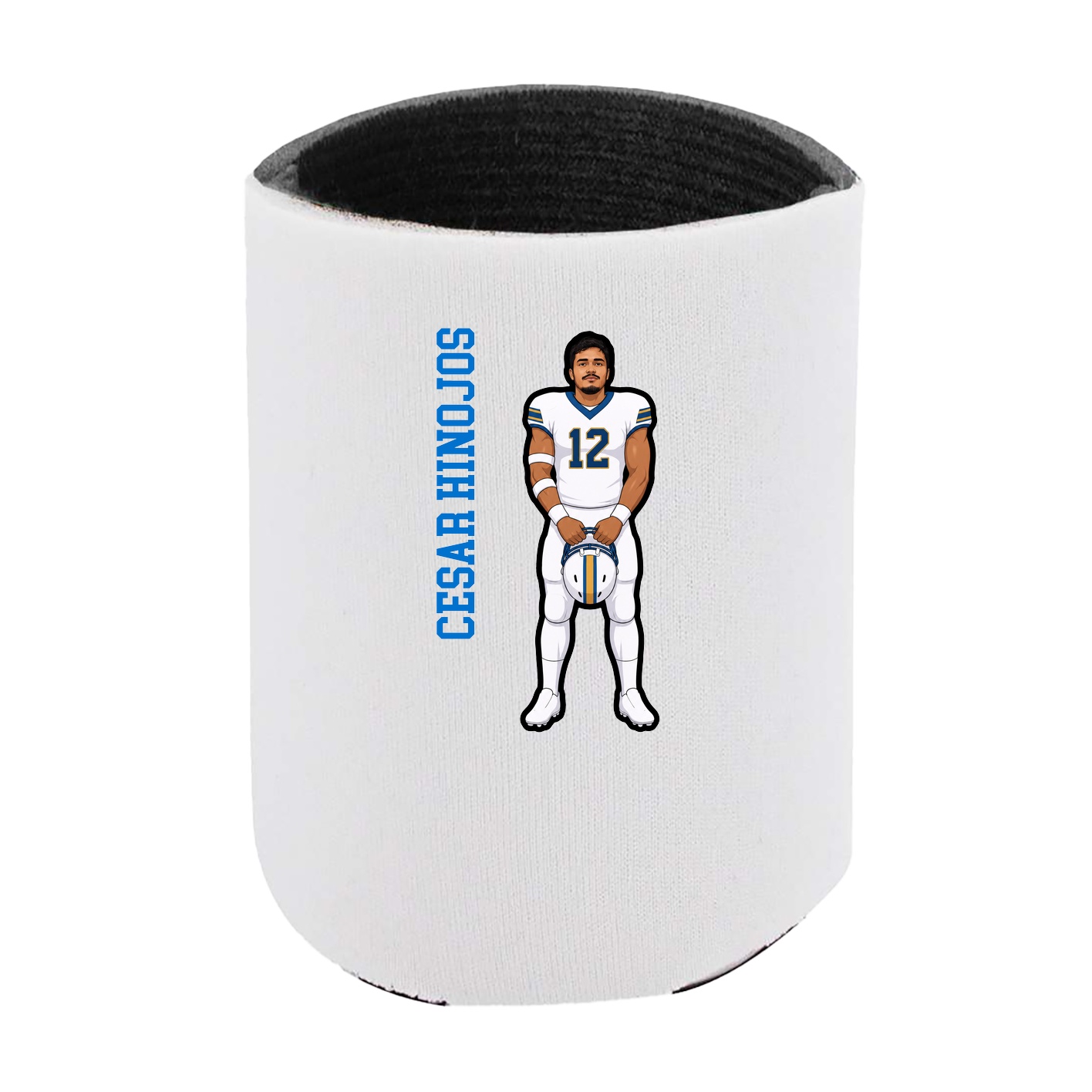 Can Holder — Name Vertical in White