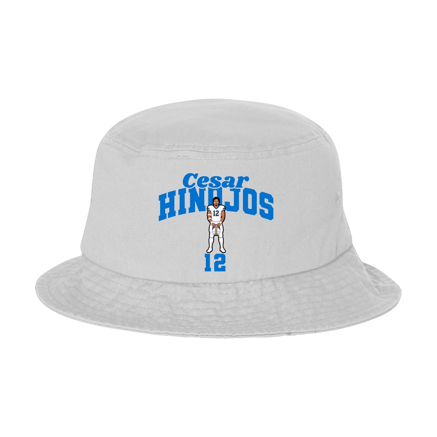 Bucket Cap — Signature Arch in White