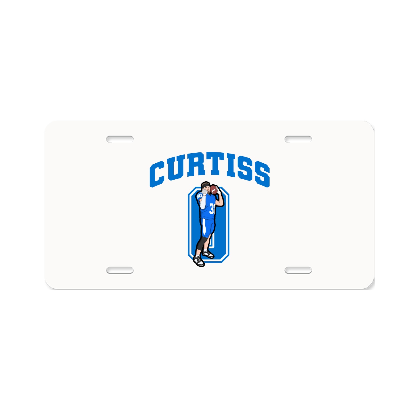 License Plate — Number in Classic