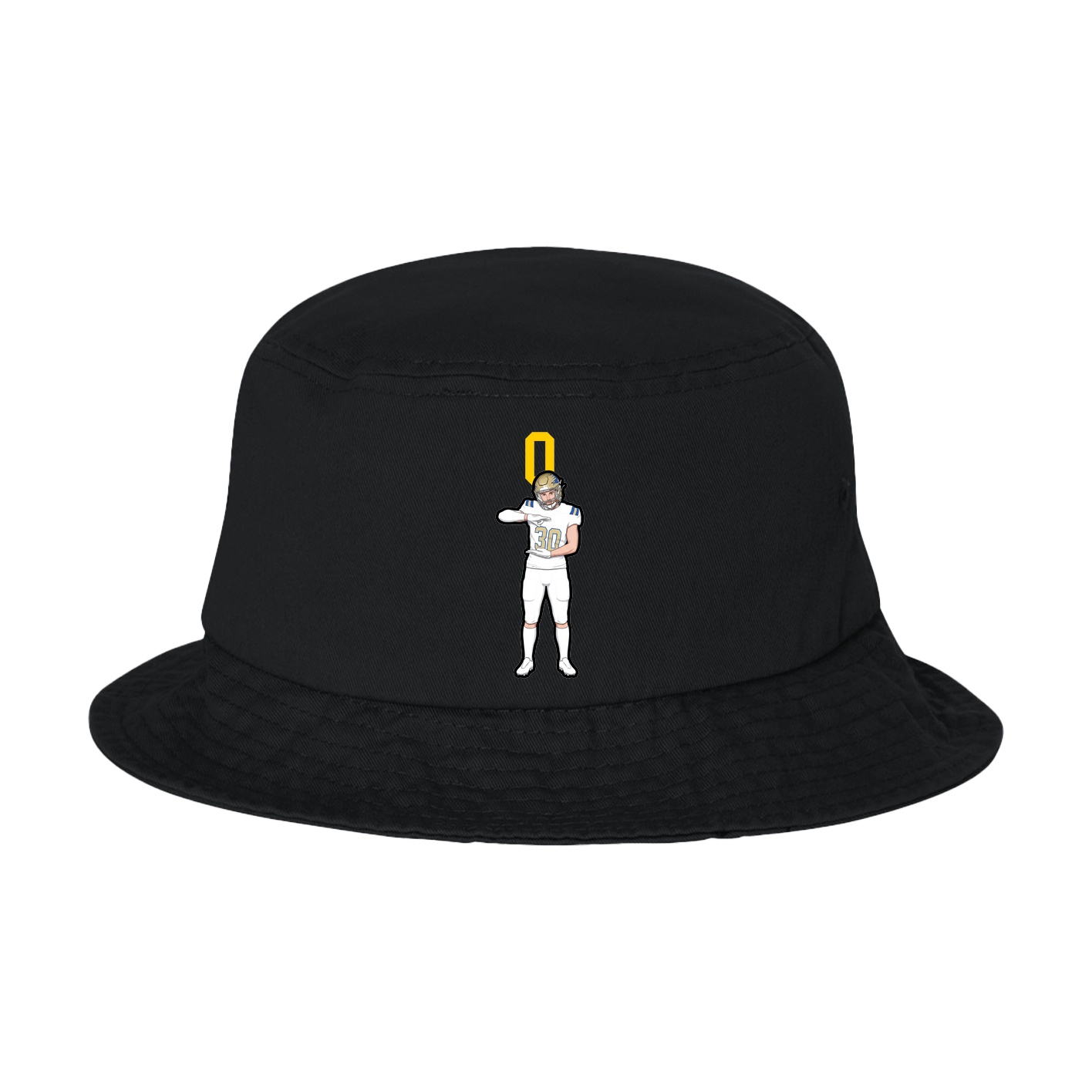 Bucket Cap — Number Top in Black