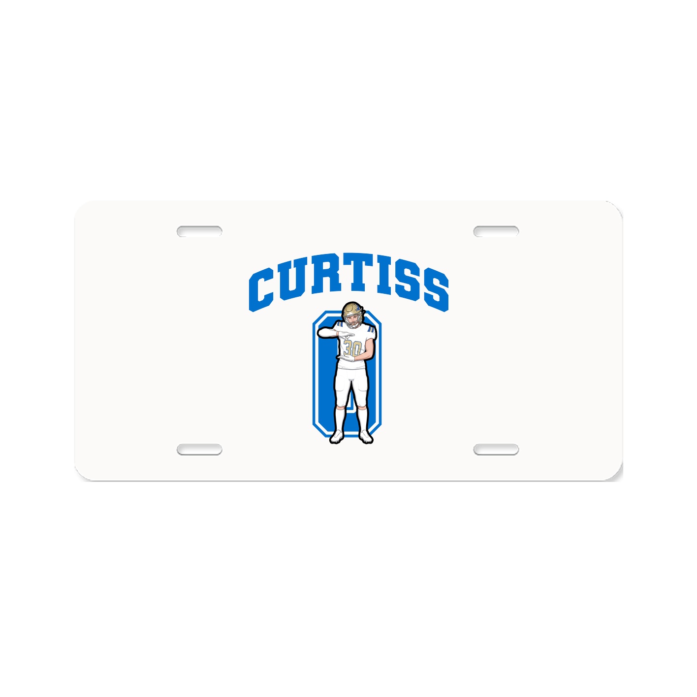 License Plate — Number in Classic