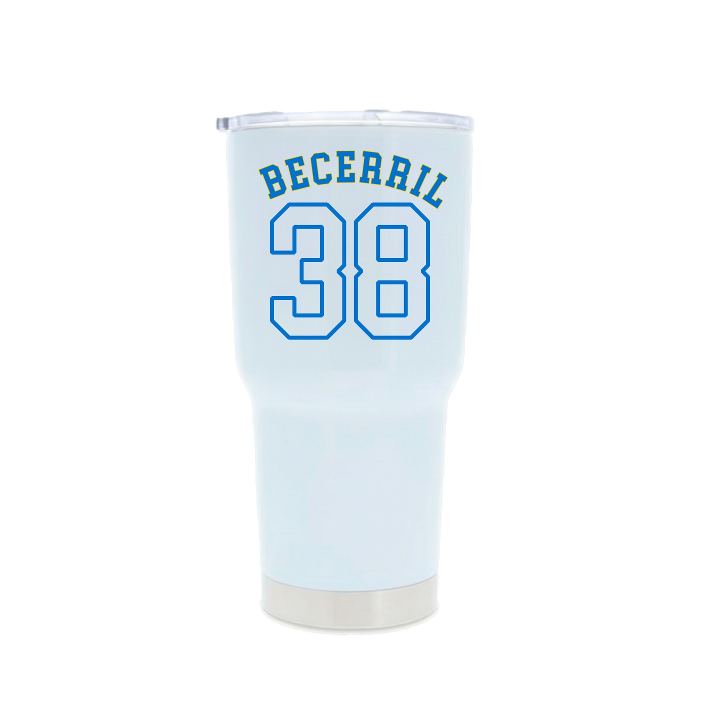 30oz Stainless Steel Tumbler — Shirsey Arch in White