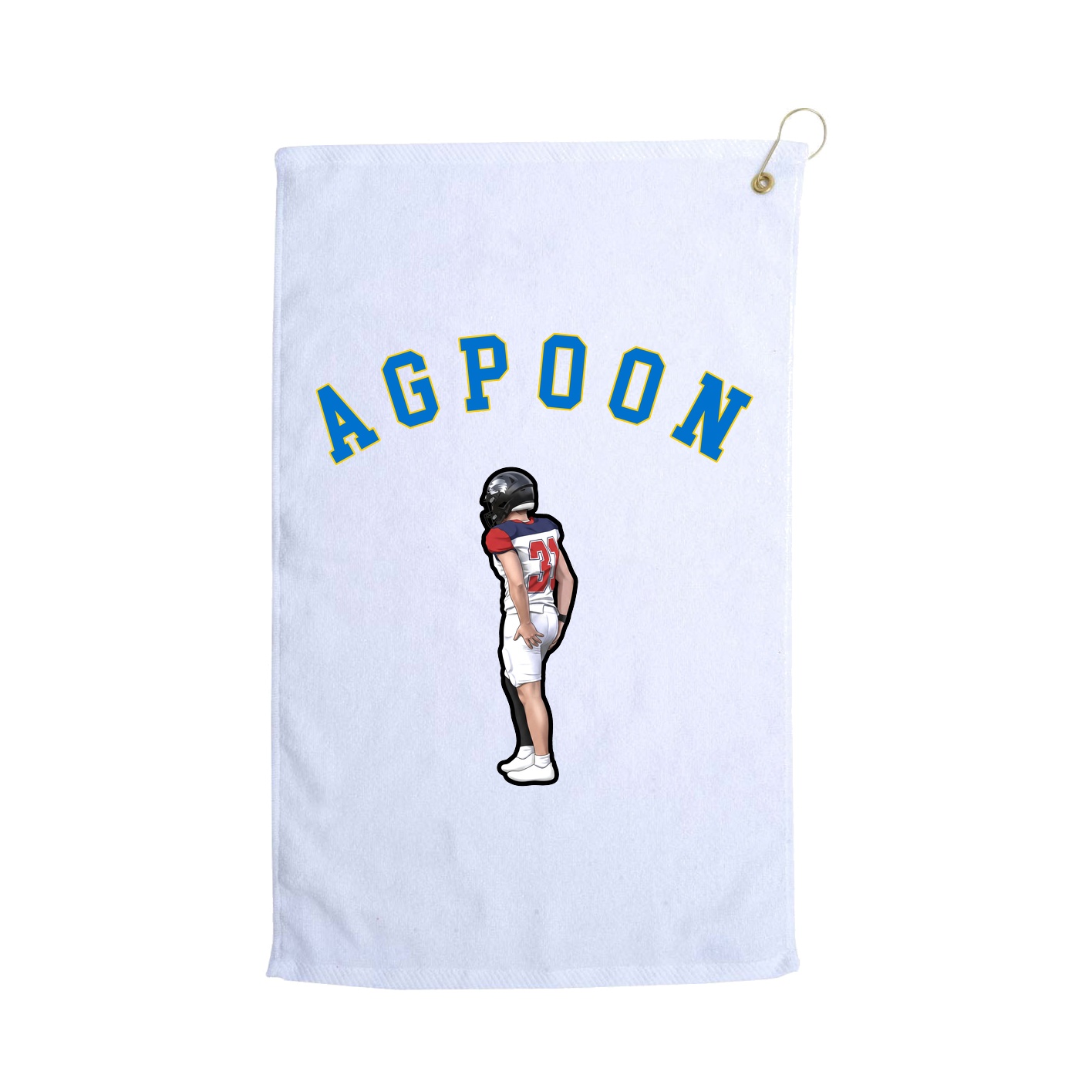Golf Towel — Shirsey Arch in White