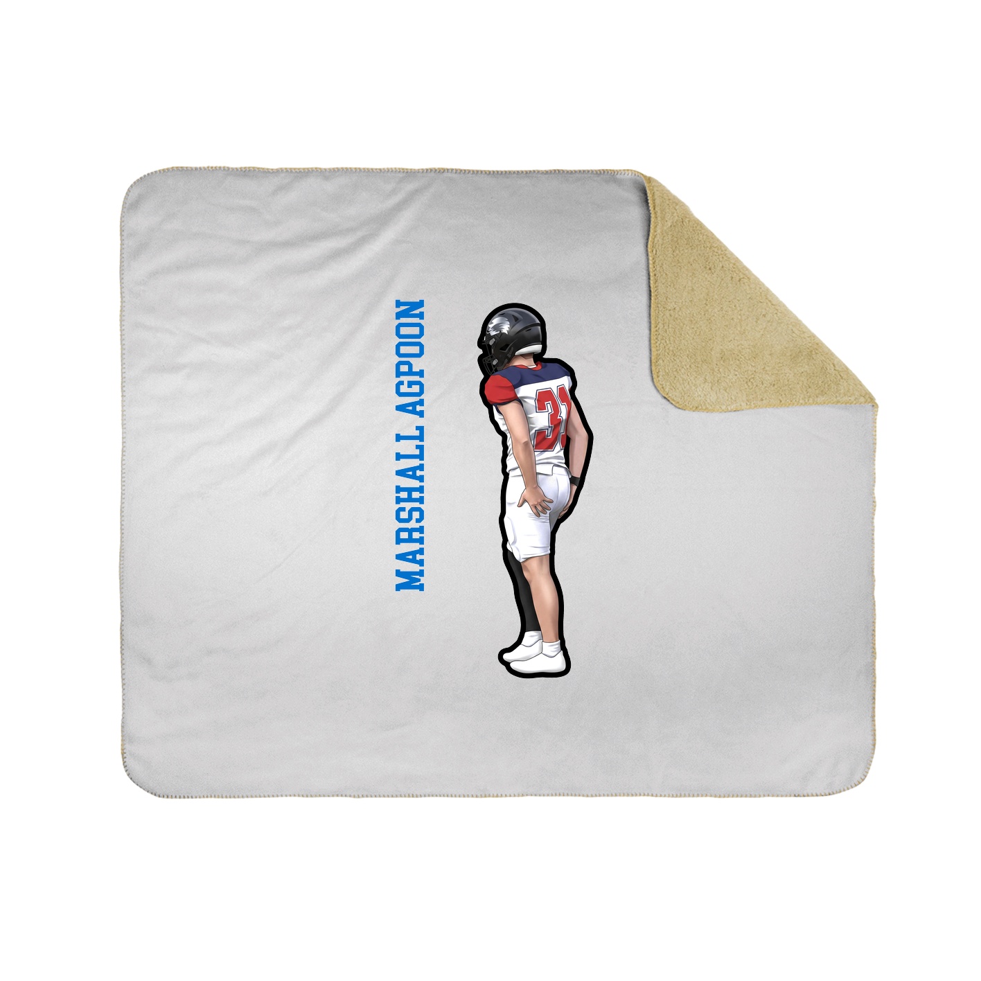 50x60 Sherpa Lined Throw Blanket