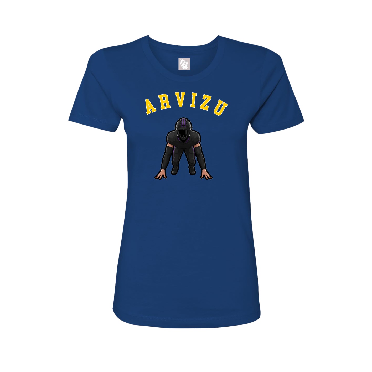 Fitted Women's Tee — Shirsey Arch in Royal