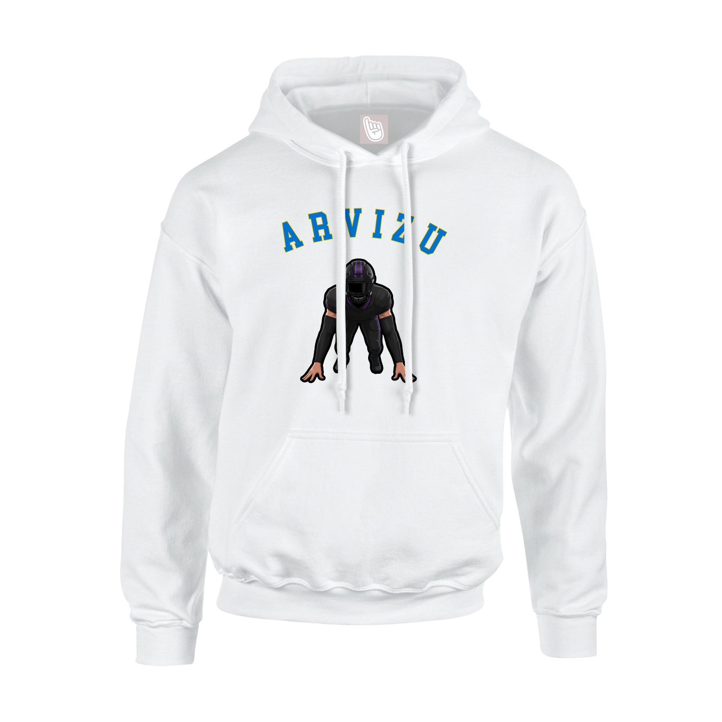 Youth Hoodie — Shirsey Arch in White