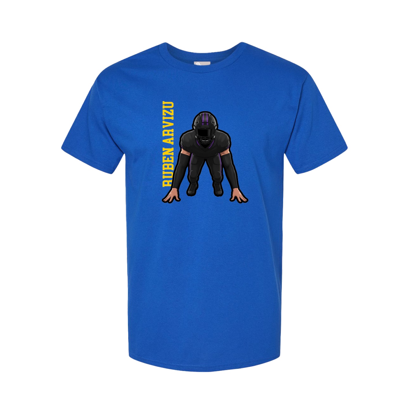 Tee — Name Vertical in Royal