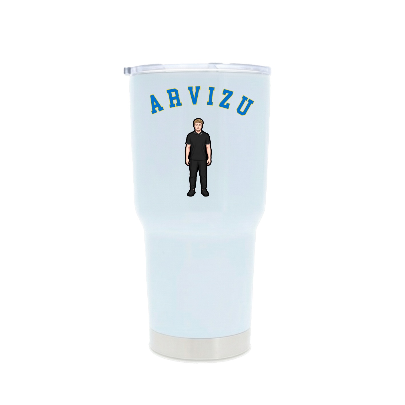 30oz Stainless Steel Tumbler — Shirsey Arch in White