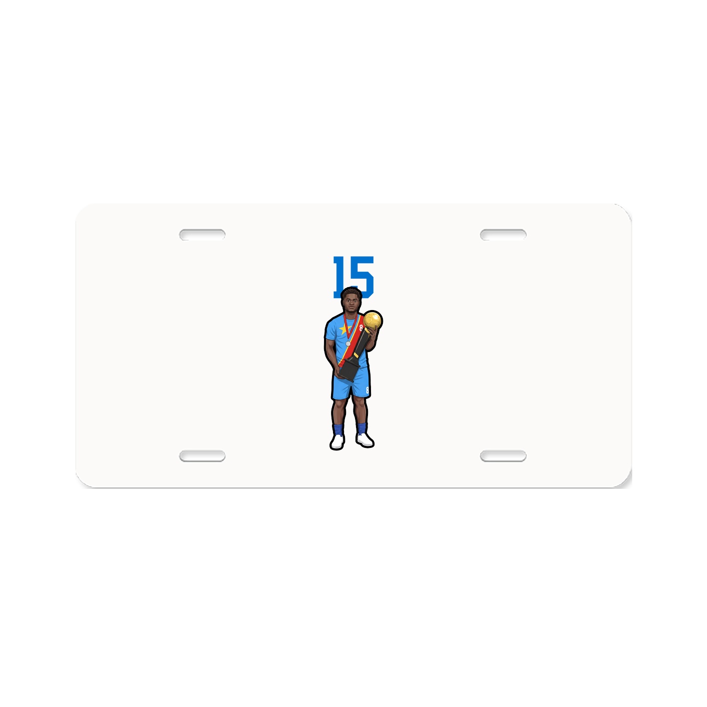 License Plate — Number Top in Classic