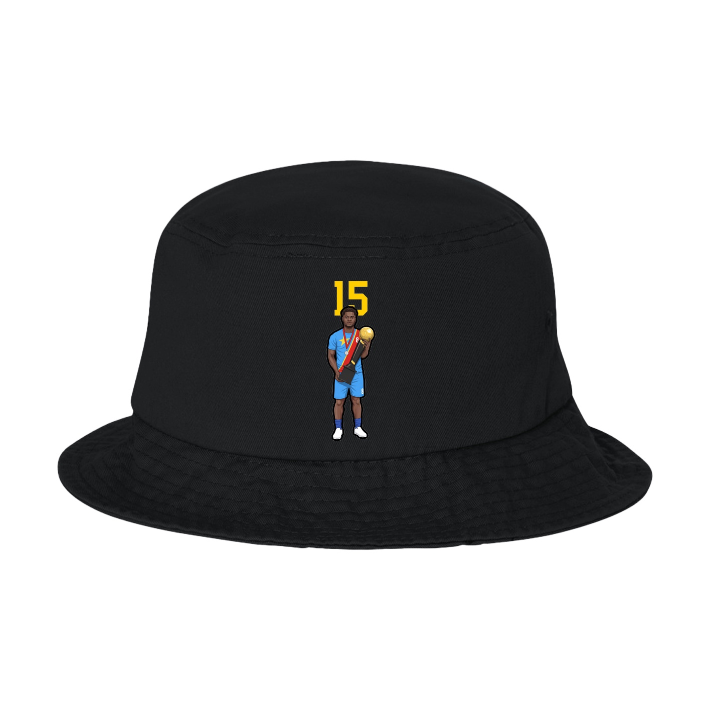 Bucket Cap — Number Top in Black