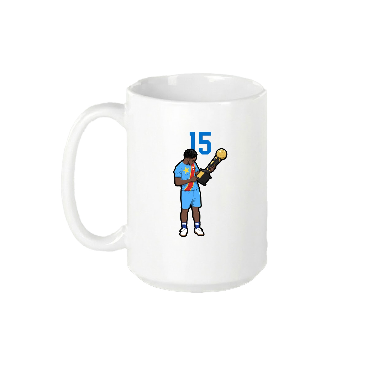 15oz Coffee Mug — Number Top in White