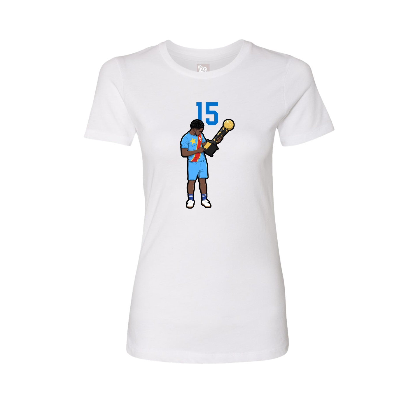 Fitted Women's Tee — Number Top in White