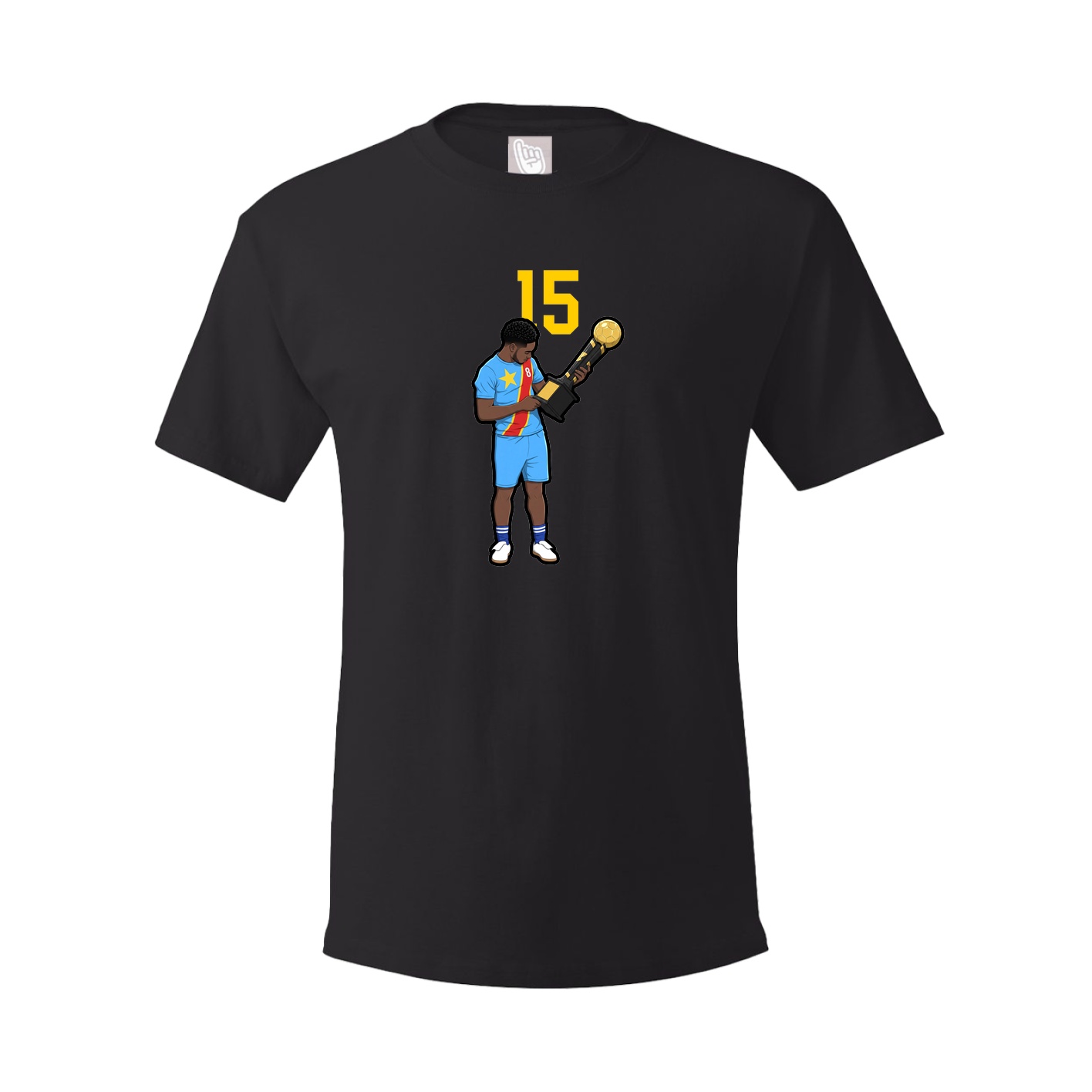 Youth Tee — Number Top in Black