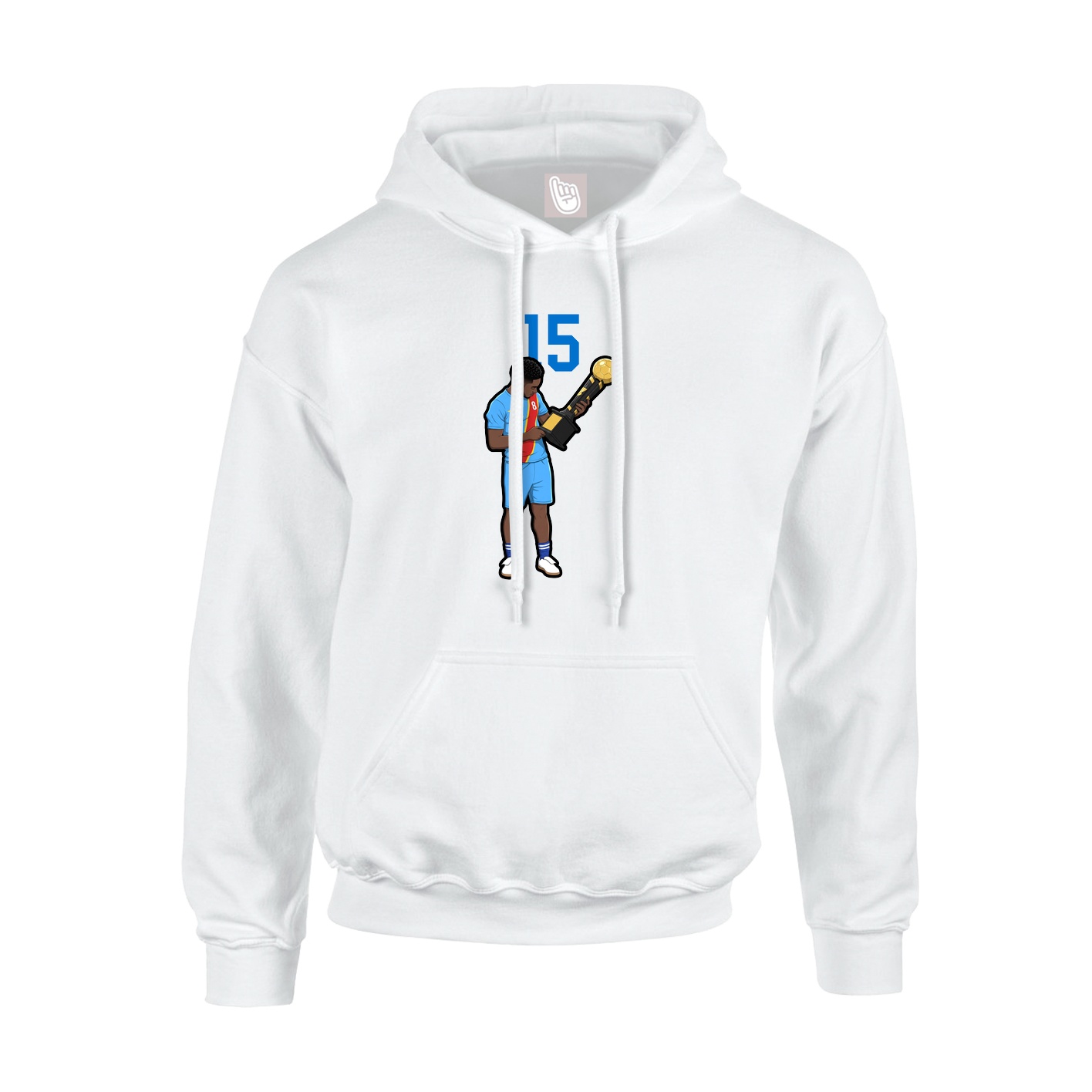 Hoodie — Number Top in White