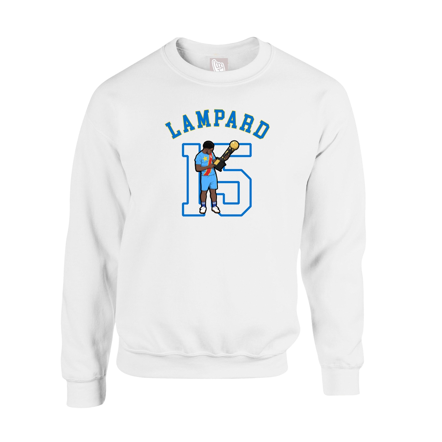 Fleece Crew — Shirsey Arch in White