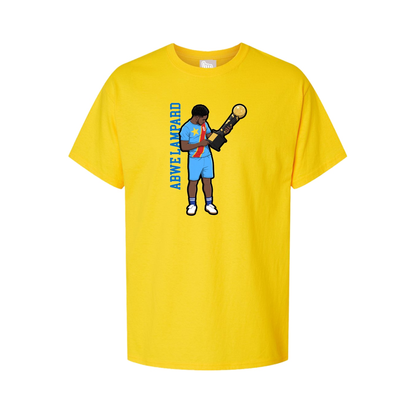 Youth Tee — Name Vertical in Gold