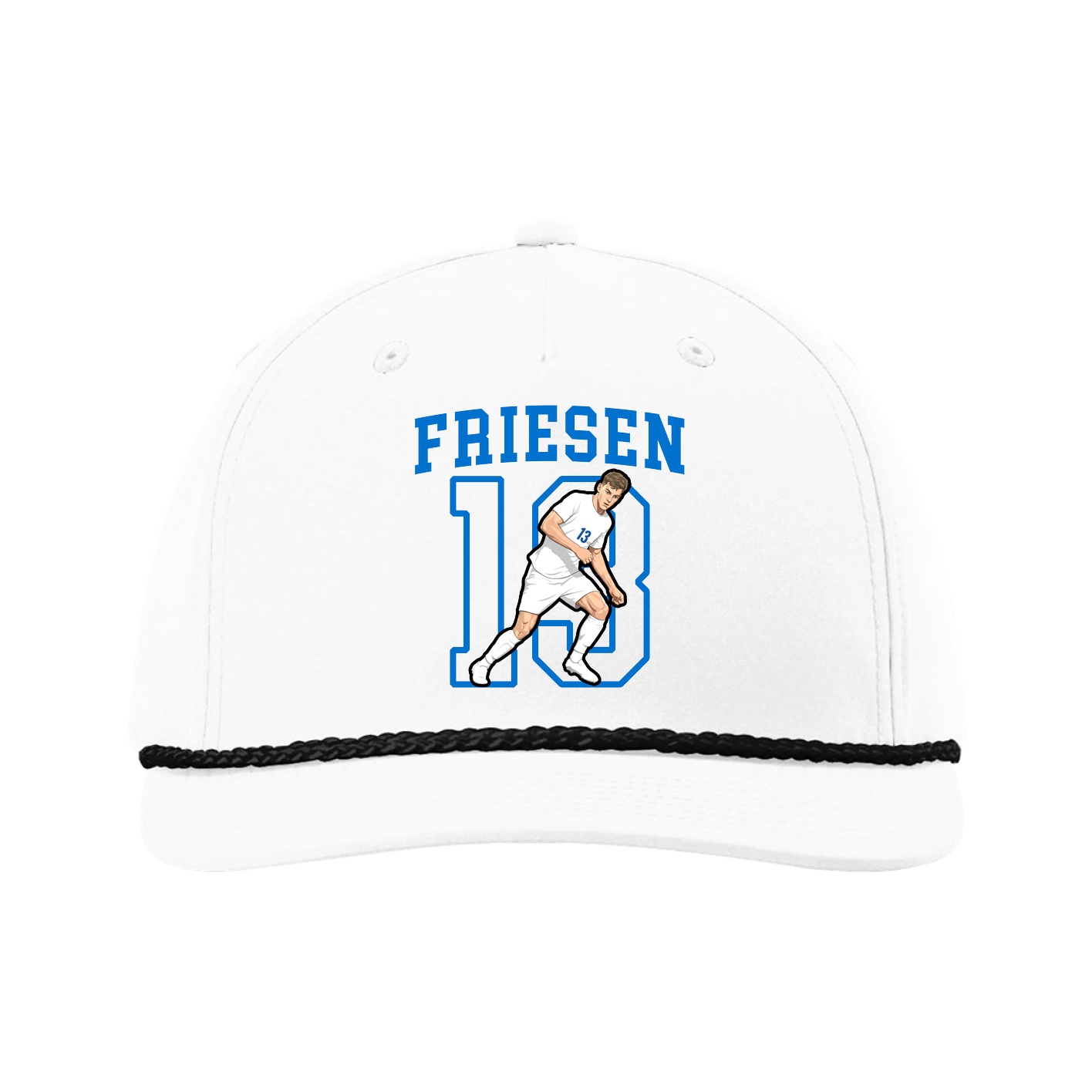 Five-Panel Classic Rope Cap — Shirsey in White