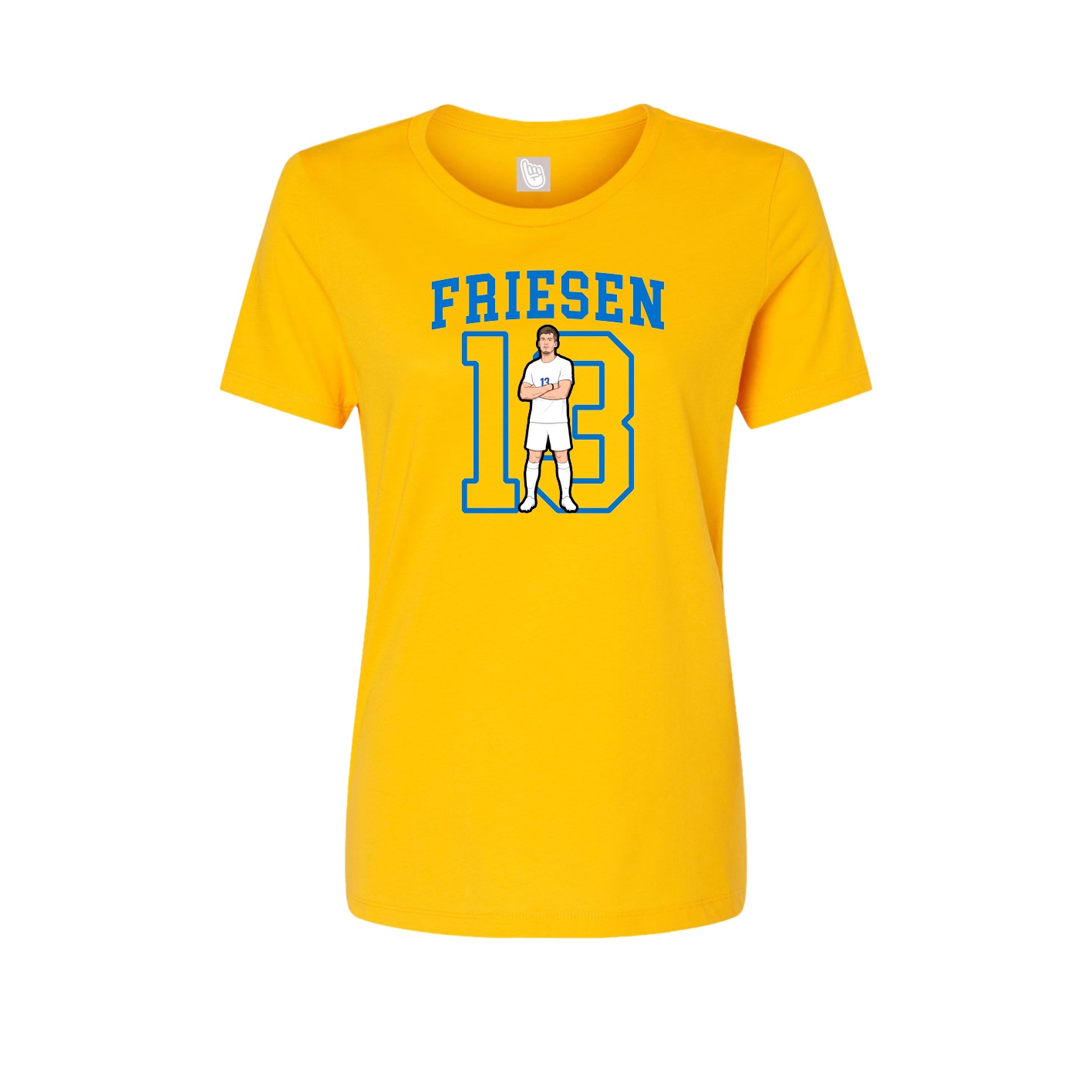 Fitted Women's Tee — Shirsey in Gold