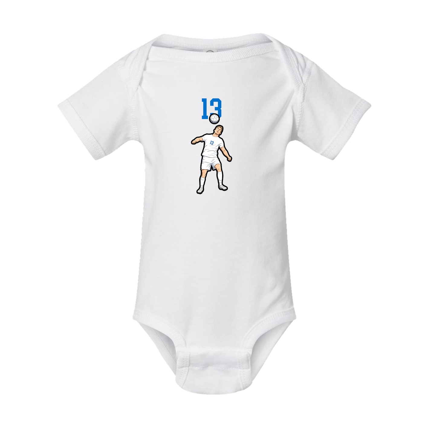 Baby Onesie — Number Top in White