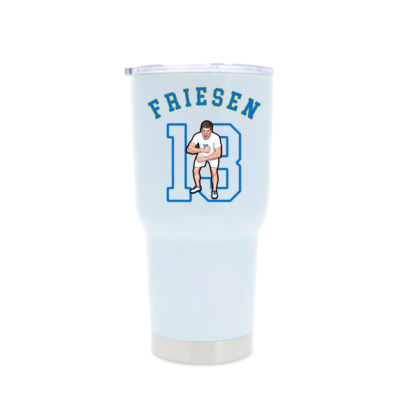 30oz Stainless Steel Tumbler — Shirsey Arch in White